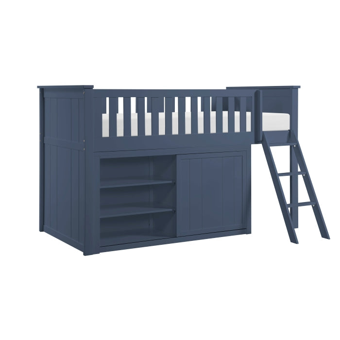 B2083BULL-1*DR (4) Low Loft Bunk with Dresser - B2083BULL-1*DR