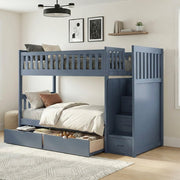 B2083BUSB-1* (4) Twin/Twin Step Bunk Bed - B2083BUSB-1*