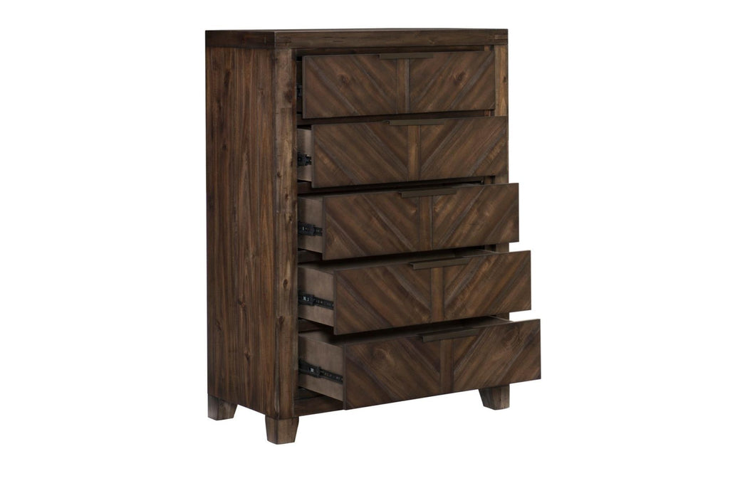 Parnell 6 Piece Eastern King Bedroom Set In Distressed Espresso 1648K-1Ek-6Set | Homelegance