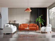 Bahama 4-pieces (2 Sofa & 2 Chair) Livingroom in White - Brick - 200-ELIF-BAH-A179-3311