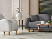 Bahama 4-pieces (2 Sofa & 2 Chair) Livingroom in White - Yellow - 200-ELIF-BAH-A180-3311