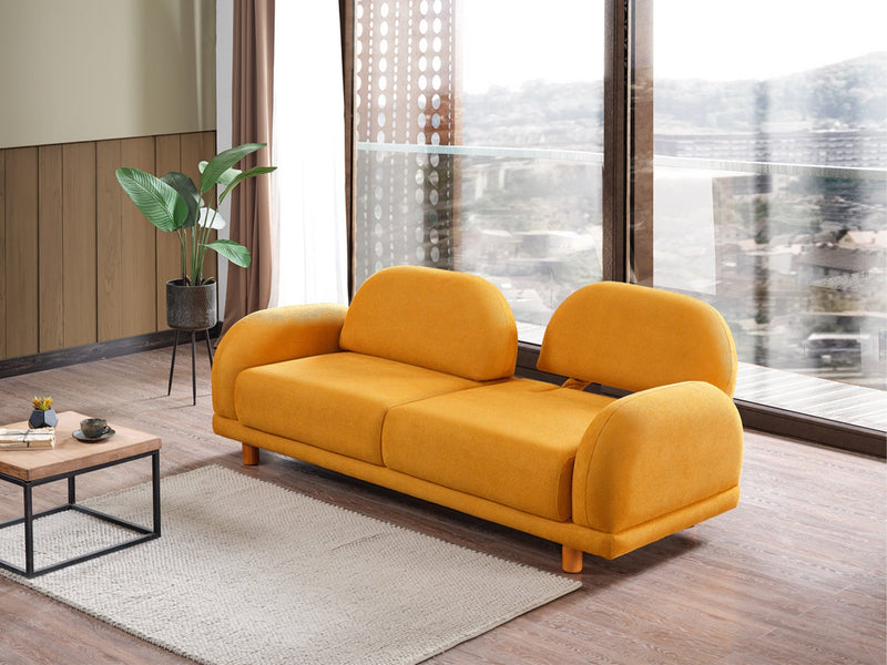Bahama Convertible Sofa in Anthracite - 200-ELIF-BAH-A181-3
