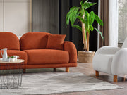 Bahama Convertible Sofa in Brick - 200-ELIF-BAH-A179-3