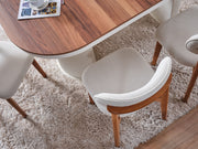 Bahama Diningroom (Consol With Mirror & Dining Table & 6 Dining Chair) - 115-BAH-DT-SET
