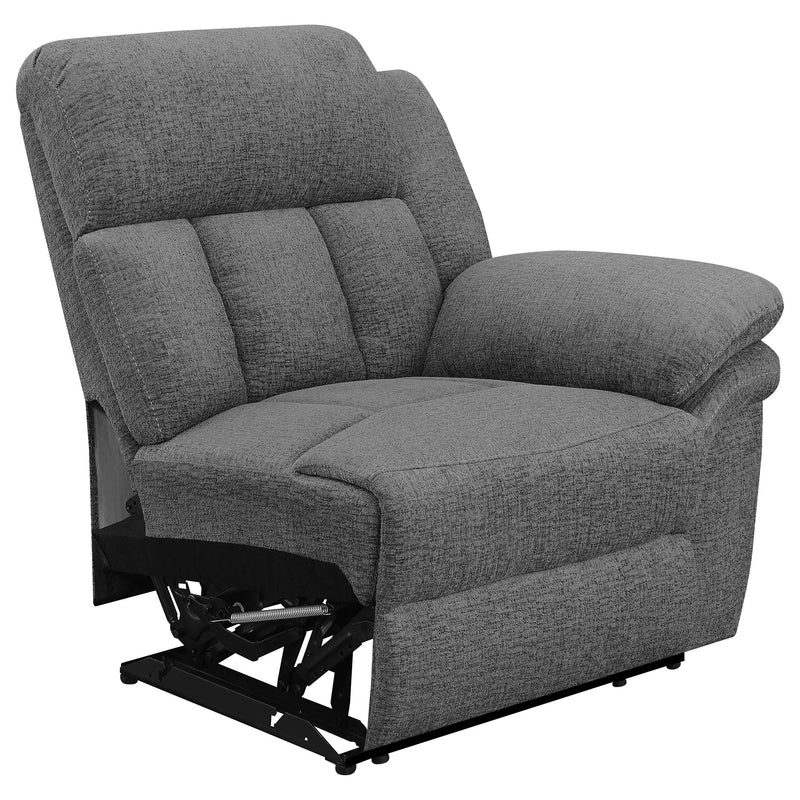 Bahrain 5-piece Upholstered Home Theater Seating Charcoal - 609541T