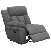 Bahrain 5-piece Upholstered Home Theater Seating Charcoal - 609541T