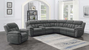 Bahrain 6-piece Modular Power Reclining Sectional Charcoal - 609540P