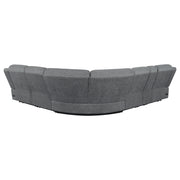 Bahrain 6-piece Modular Power Reclining Sectional Charcoal - 609540P