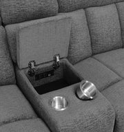 Bahrain 6-piece Modular Power Reclining Sectional Charcoal - 609540P