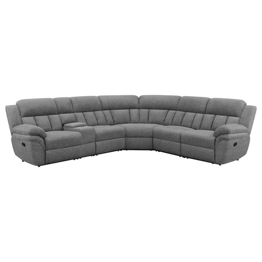 Bahrain 6-piece Modular Reclining Sectional Sofa Charcoal - 609540