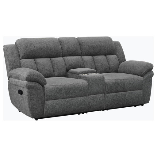 Bahrain Upholstered Motion Loveseat Charcoal - 609542
