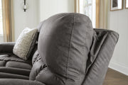 Bakerstein Reclining Sofa and Reclining Loveseat with Console in Galaxy - PKG027166