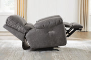 Bakerstein Reclining Sofa and Reclining Loveseat with Console in Galaxy - PKG027166
