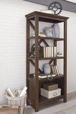 Baldridge Rustic Brown 75" Bookcase - DMV FurnitureBookcases