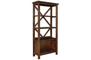 Baldridge Rustic Brown 75" Bookcase - DMV FurnitureBookcases