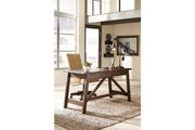 Baldridge Rustic Brown Home Office Desk - DMV FurnitureOffice Desks