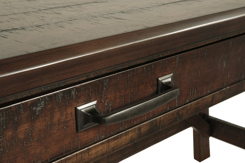 Baldridge Rustic Brown Home Office Desk - DMV FurnitureOffice Desks