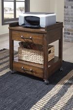 Baldridge Rustic Brown Printer Stand - DMV FurniturePrinter Stand