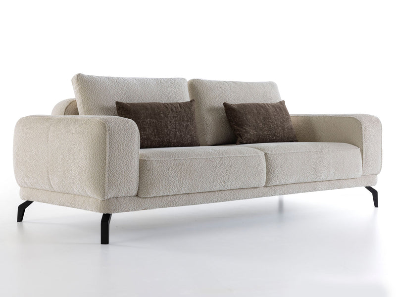Balea 4-pieces (2 Sofa & 2 Chair) Livingroom in Cream - 200-ZEN-BAL-CRE-3311