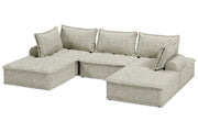 Bales Taupe 5 - Piece Modular Seating - DMV FurnitureSectional