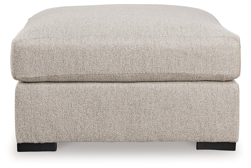 Ballyton Sand 3-Piece Sectional with Ottoman from Ashley - DMV Furniture