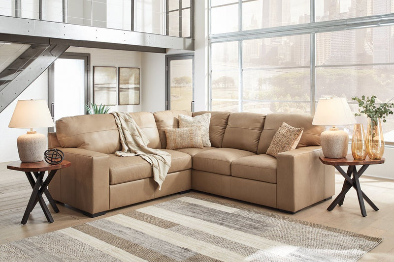 Bandon Toffee Leather 2 - Piece RAF Sectional - DMV FurnitureSectional