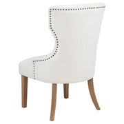 Baney Fabric Upholstered Dining Side Chair Beige and Rustic Honey - 104507