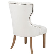 Baney Fabric Upholstered Dining Side Chair Beige and Rustic Honey - 104507