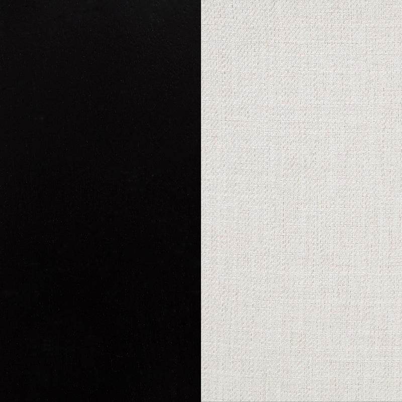 Baney Fabric Upholstered Dining Side Chair Cream and Black - 115572