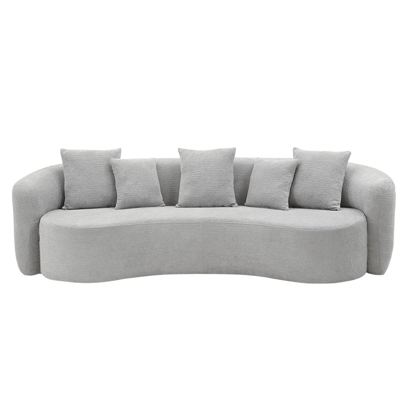 Barasa Oversized Compressed Sofa w/5 Pillows - LV07150