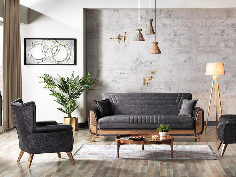 Barbaros Chair in Anthracite - 200-ELIF-BAR-E164-B