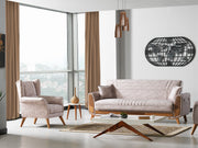 Barbaros Convertible Sofa in Anthracite - 200-ELIF-BAR-E164-3