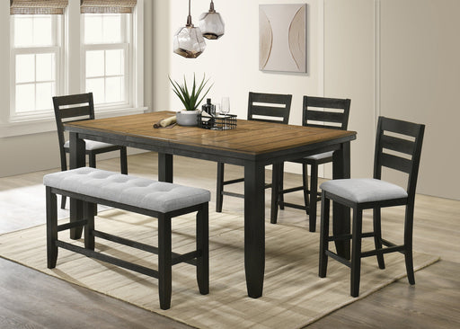 Bardstown Charcoal/Brown/Wheat Extendable Counter Height Dining Set - DMV FurnitureCounter Height Set