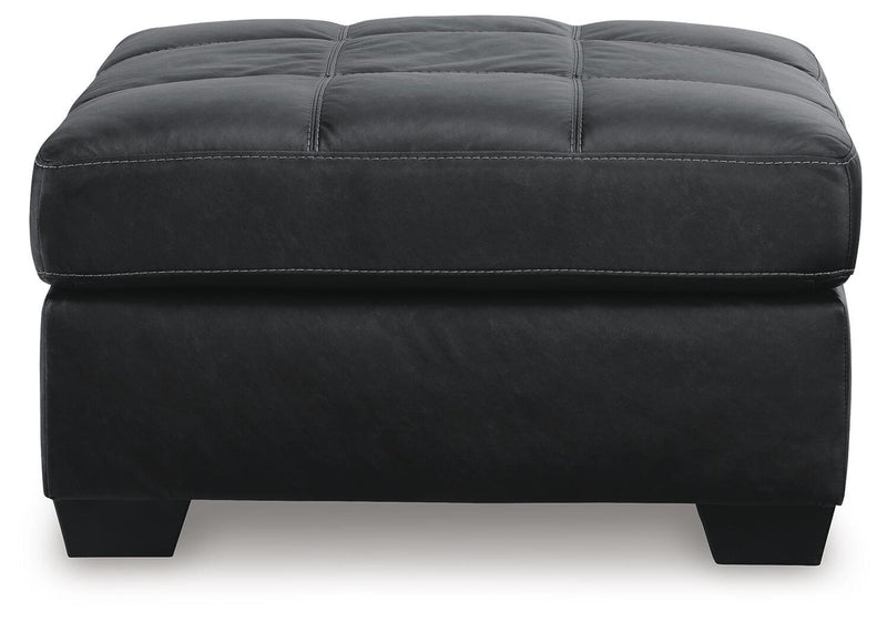 Barlin Mills Carbon Loveseat and Oversized Ottoman - 17004U3