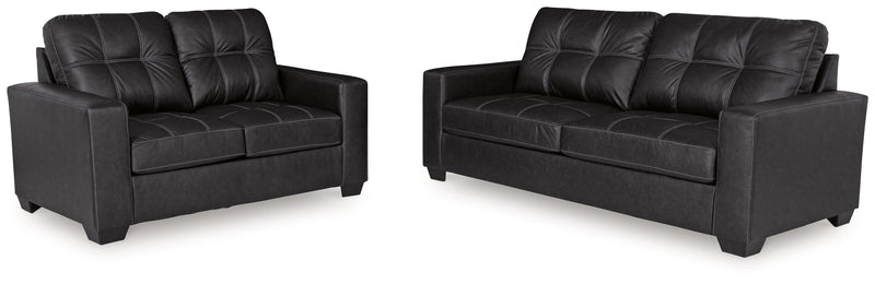 Barlin Mills Sofa and Loveseat in Carbon from Ashley - DMV Furniture
