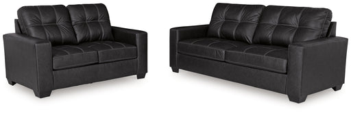 Barlin Mills Sofa and Loveseat in Carbon from Ashley - DMV Furniture