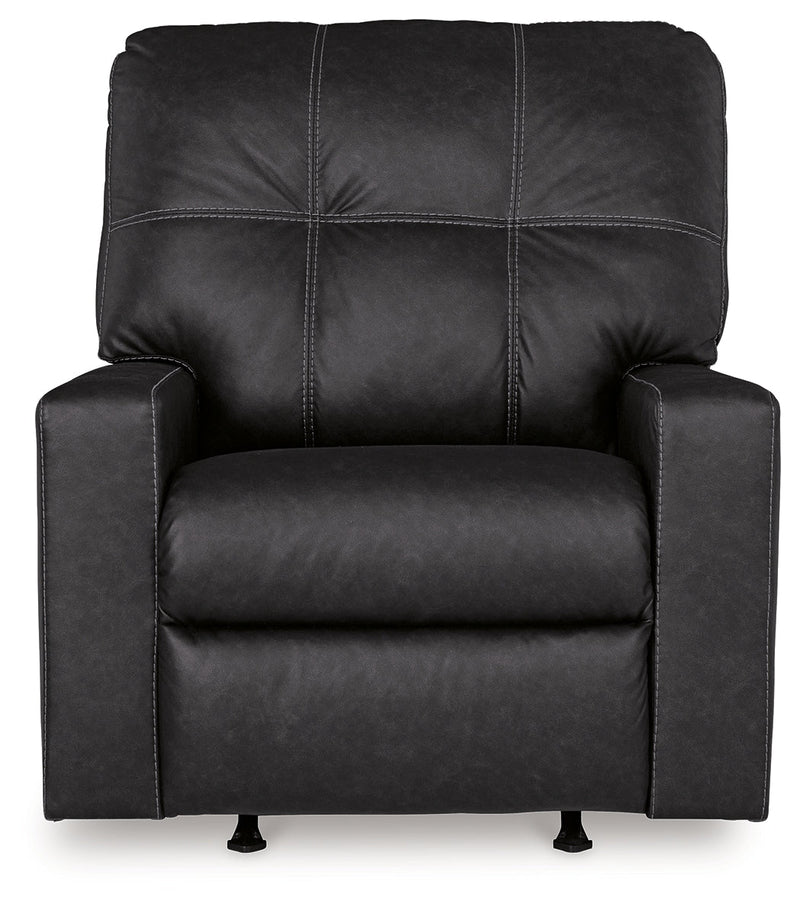 Barlin Mills Sofa, Loveseat and Recliner in Carbon - DMV FurnitureLiving Room Set