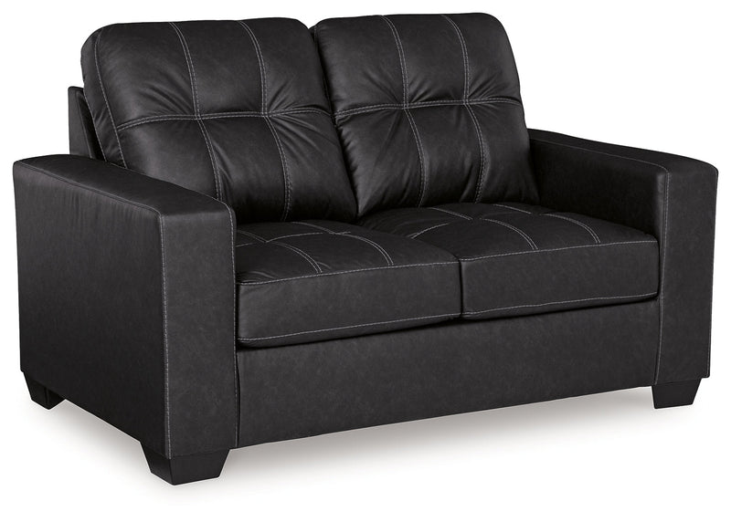 Barlin Mills Sofa, Loveseat and Recliner in Carbon - DMV FurnitureLiving Room Set