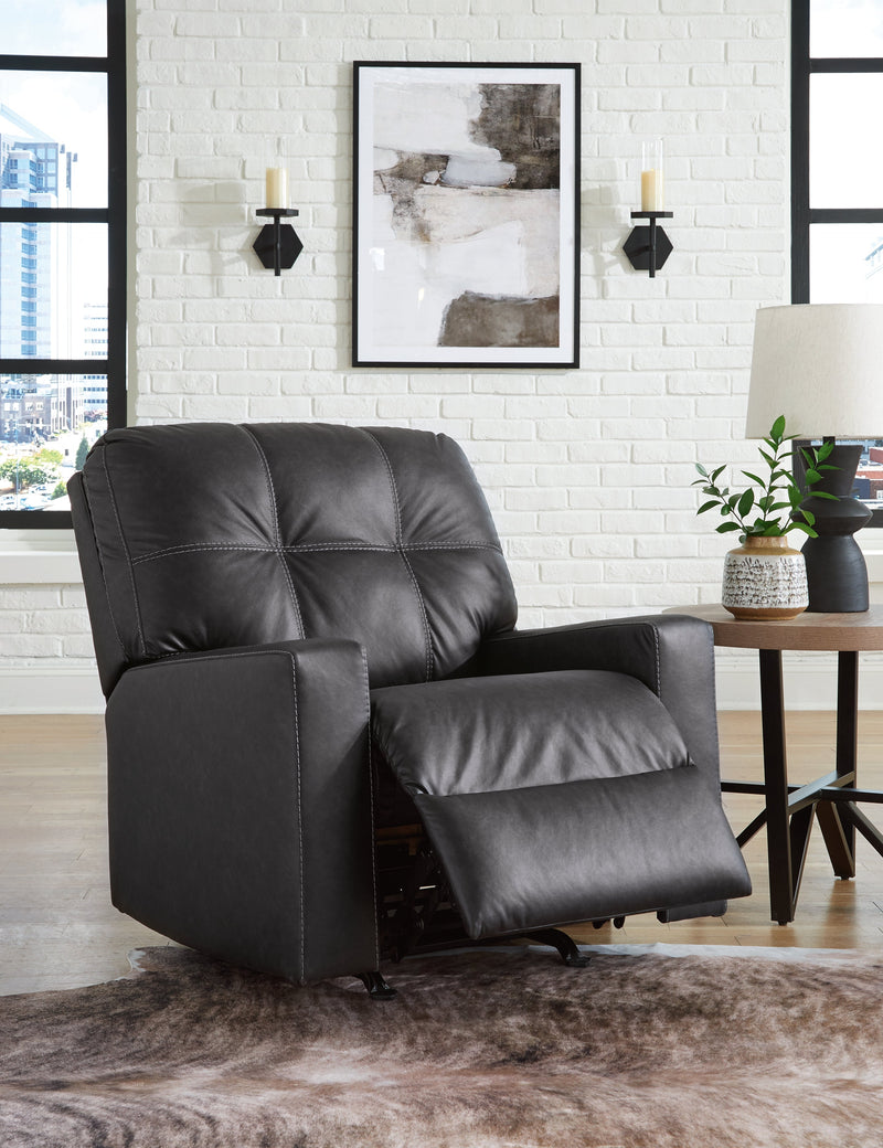 Barlin Mills Sofa, Loveseat and Recliner in Carbon - DMV FurnitureLiving Room Set