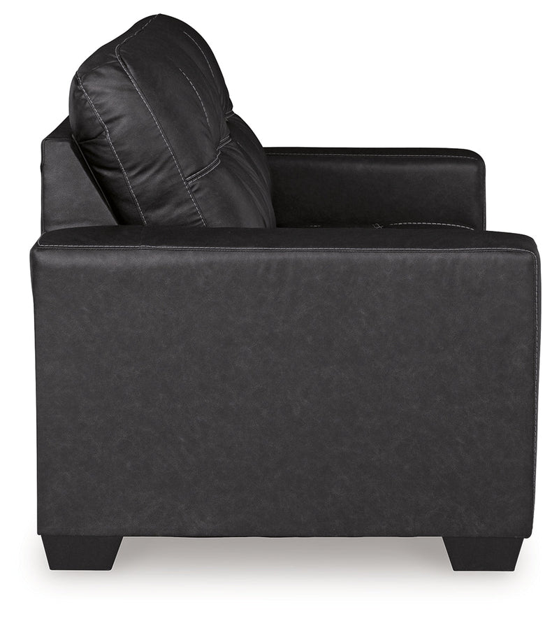 Barlin Mills Sofa, Loveseat and Recliner in Carbon - DMV FurnitureLiving Room Set