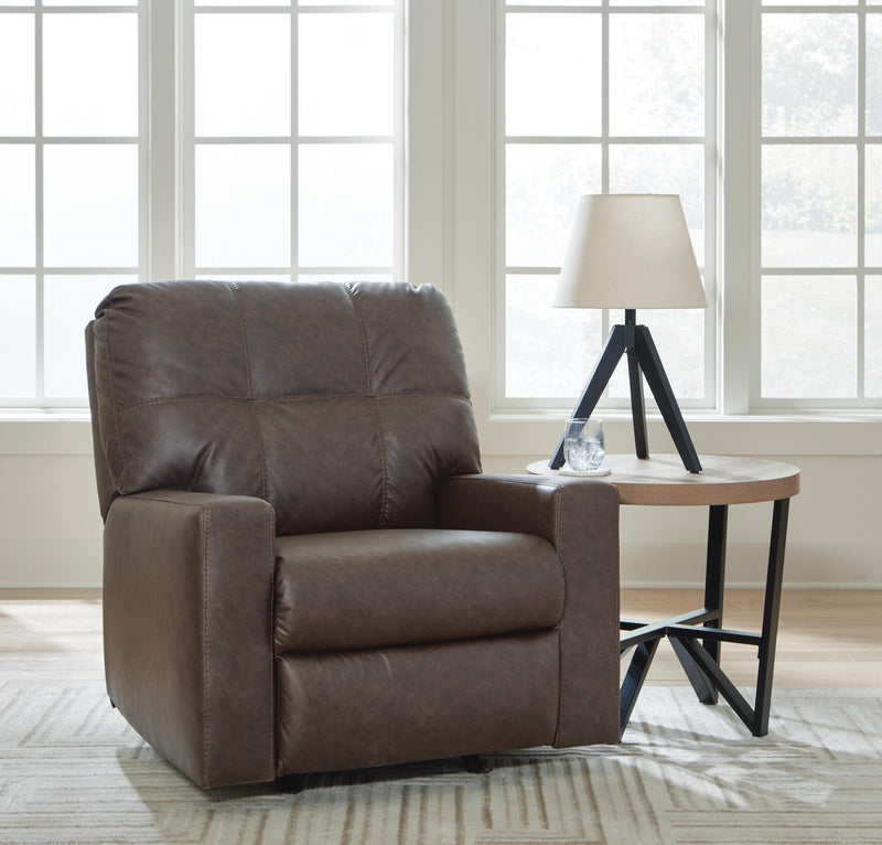 Barlin Mills Umber Sofa and Recliner - 17003U3