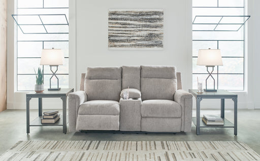 Barnsana Ash Power Reclining Loveseat with Console - 3320196