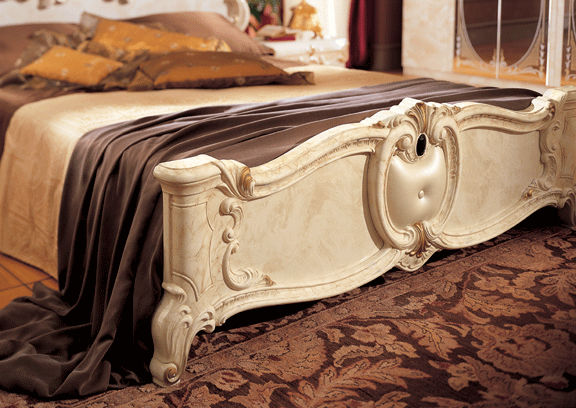 Barocco Bed Ivory, Camelgroup Italy Queen - DMV FurnitureQueen Bed