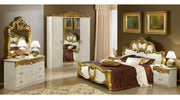 Barocco Bed Ivory W/Gold, Camelgroup Italy Queen - DMV FurnitureQueen Bed