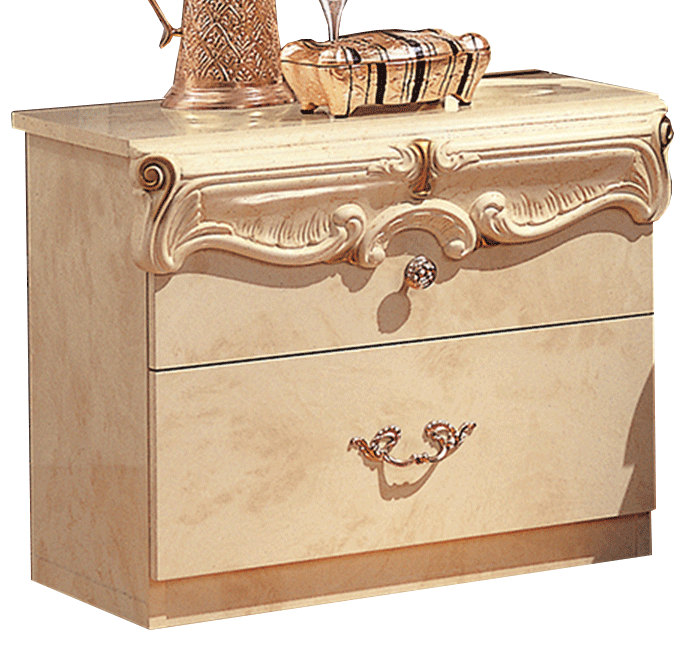 Barocco Ivory Nightstand - i27440 - DMV Furniture