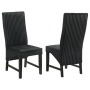 Barrand Upholstered Dining Side Chair Black (Set of 2) - 106387