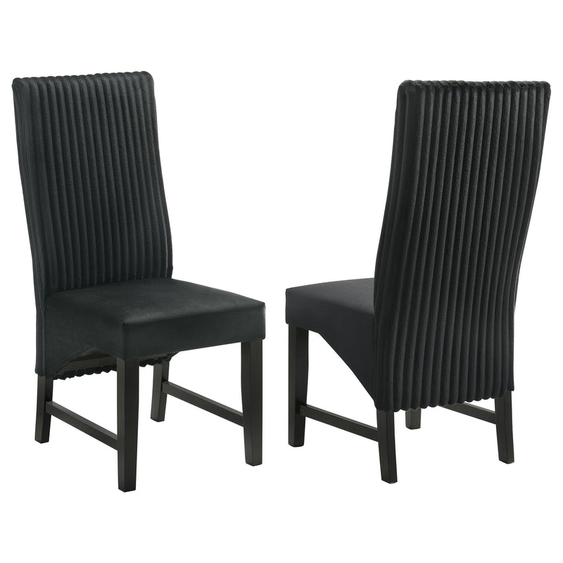 Barrand Upholstered Dining Side Chair Black (Set of 2) - 106387