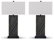 Bartlen 2-Piece Table Lamp Set in Black/Gold Finish - PKG019349