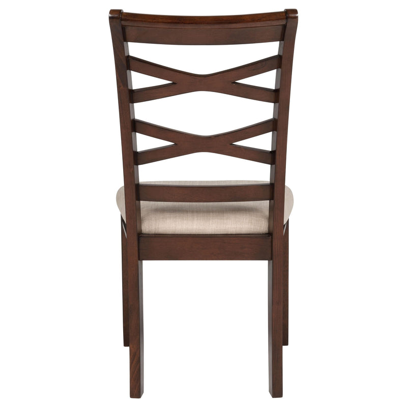 Barton 5-piece Round Wood Dining Table Set Dark Brown - 150340
