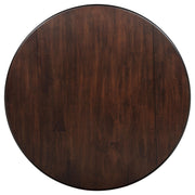 Barton 5-piece Round Wood Dining Table Set Dark Brown - 150340